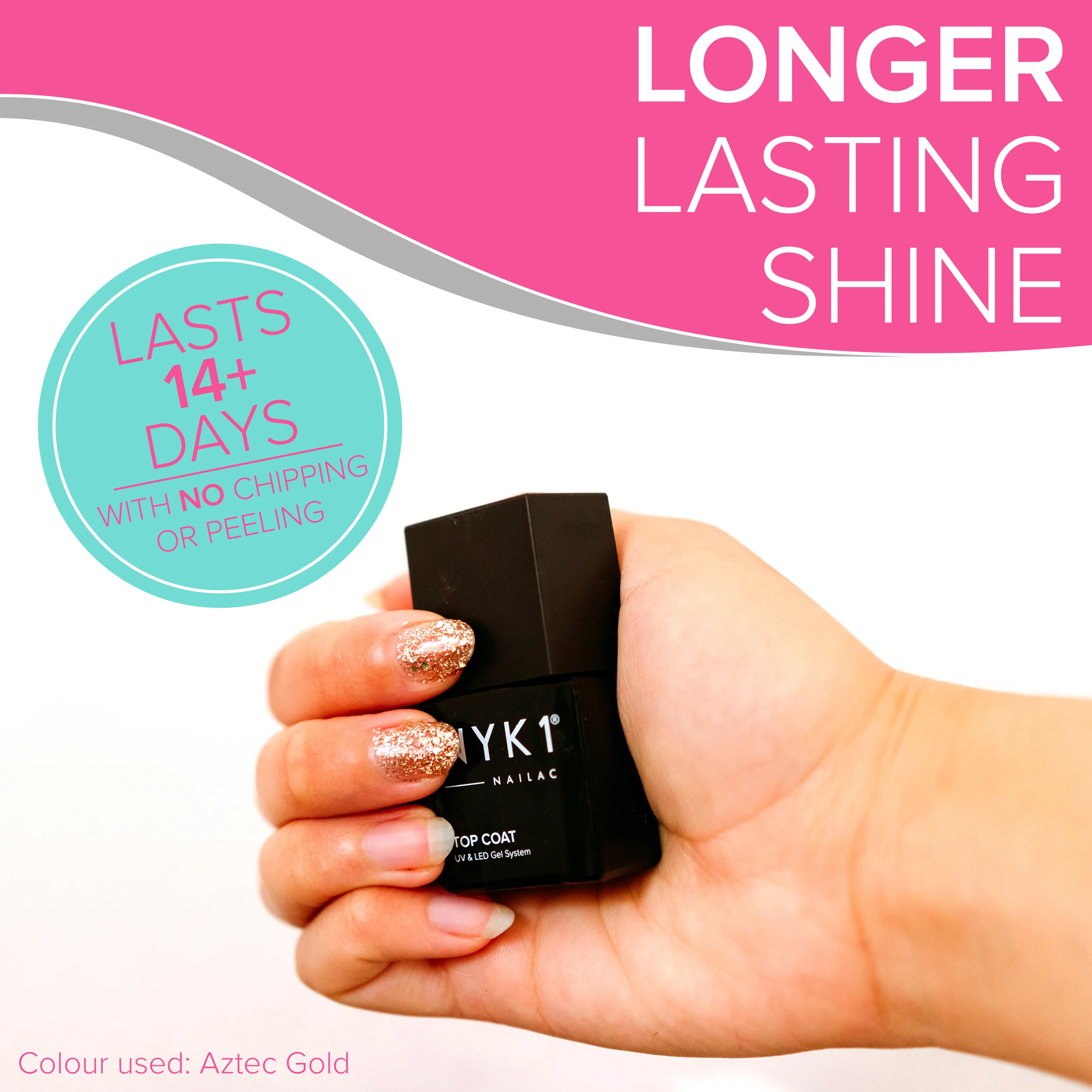 NYK1 Nailac Clear Gel Polish Base Coat - Image 8