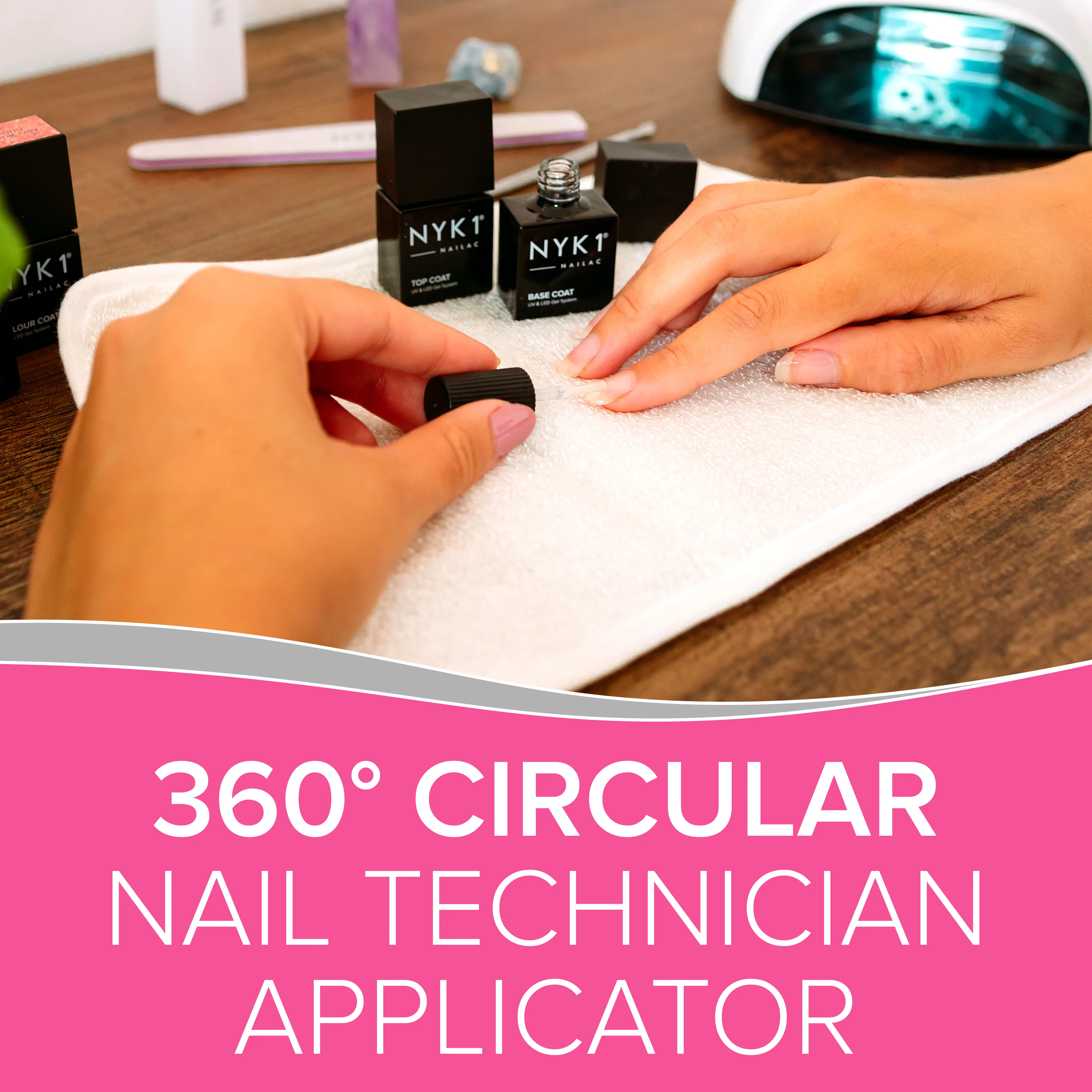 NYK1 Nailac Clear Gel Polish Top Coat - Image 3