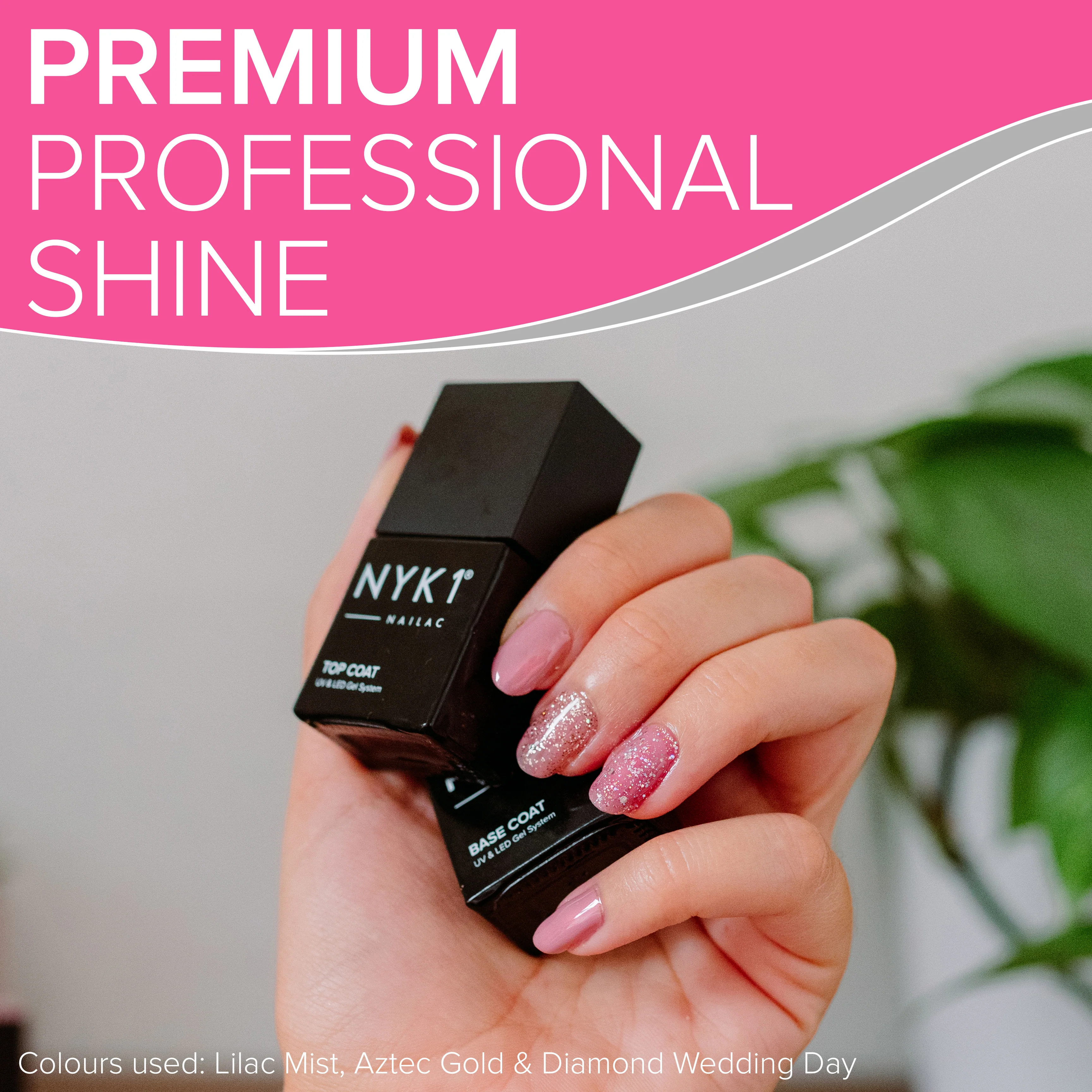 NYK1 Nailac Clear Gel Polish Top Coat - Image 4