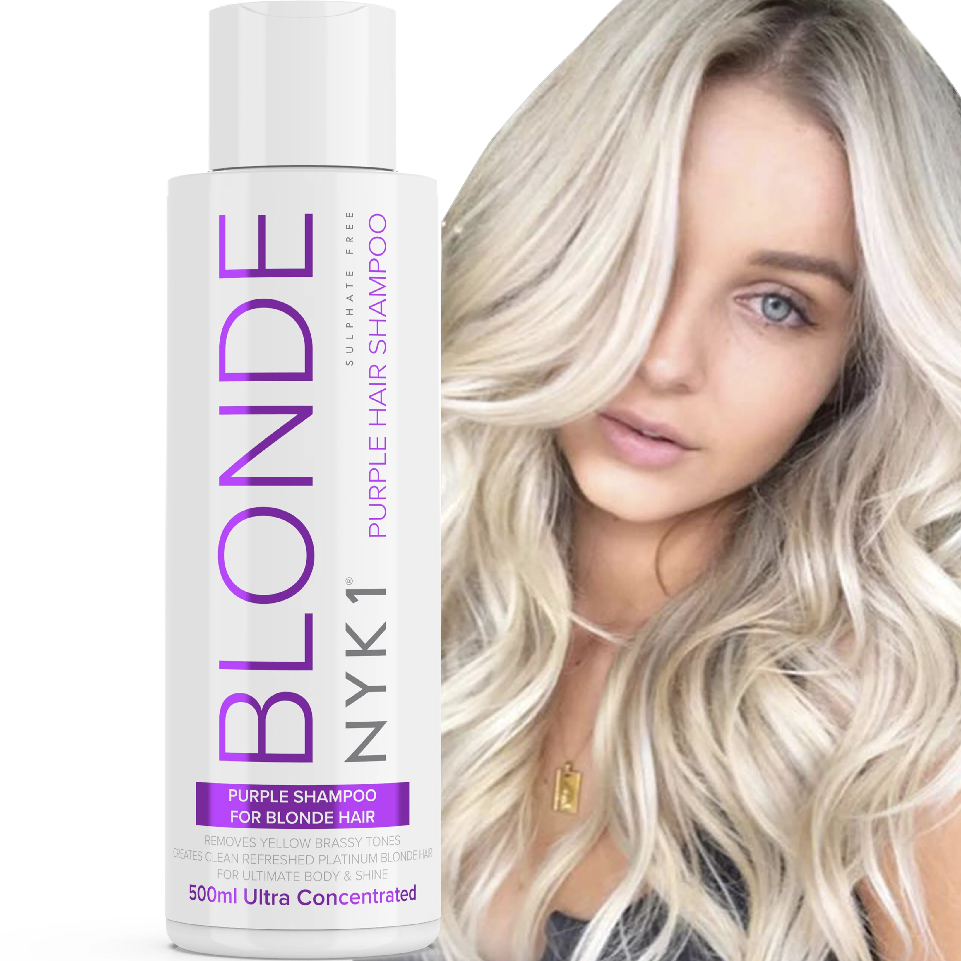 NYK1 Purple Shampoo & Conditioner For Blonde Hair Sulphate Free - Image 9